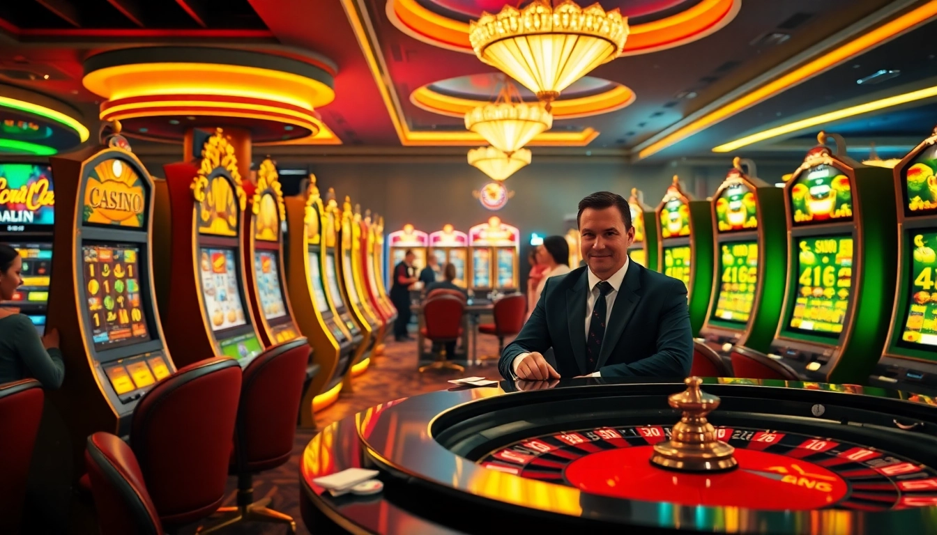 Engage with thrilling slot machines at slot365, capturing the excitement of casino gaming.