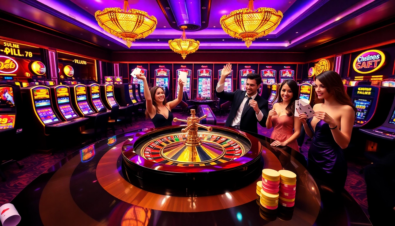 Players engaging in an exciting oxbet bet gaming experience at a luxurious casino table.