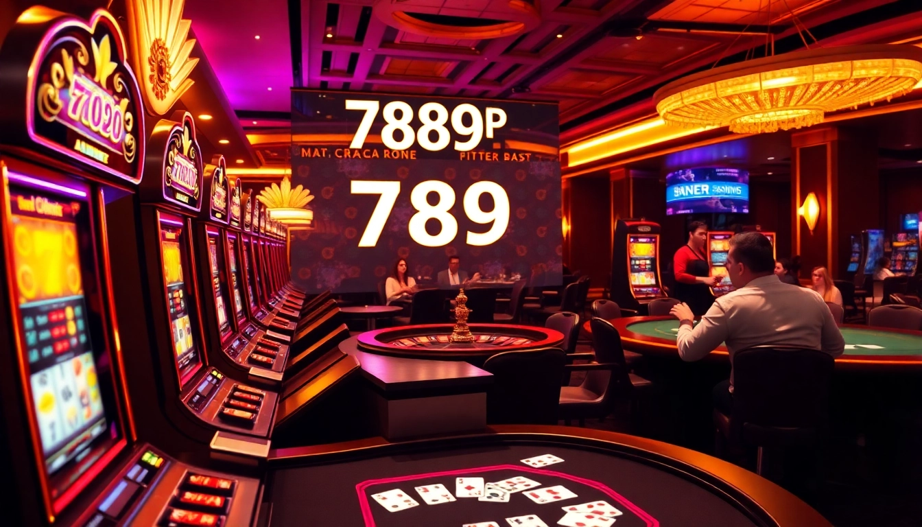 Experience thrilling online gaming at 789P with vibrant casino visuals and engaging game interfaces.