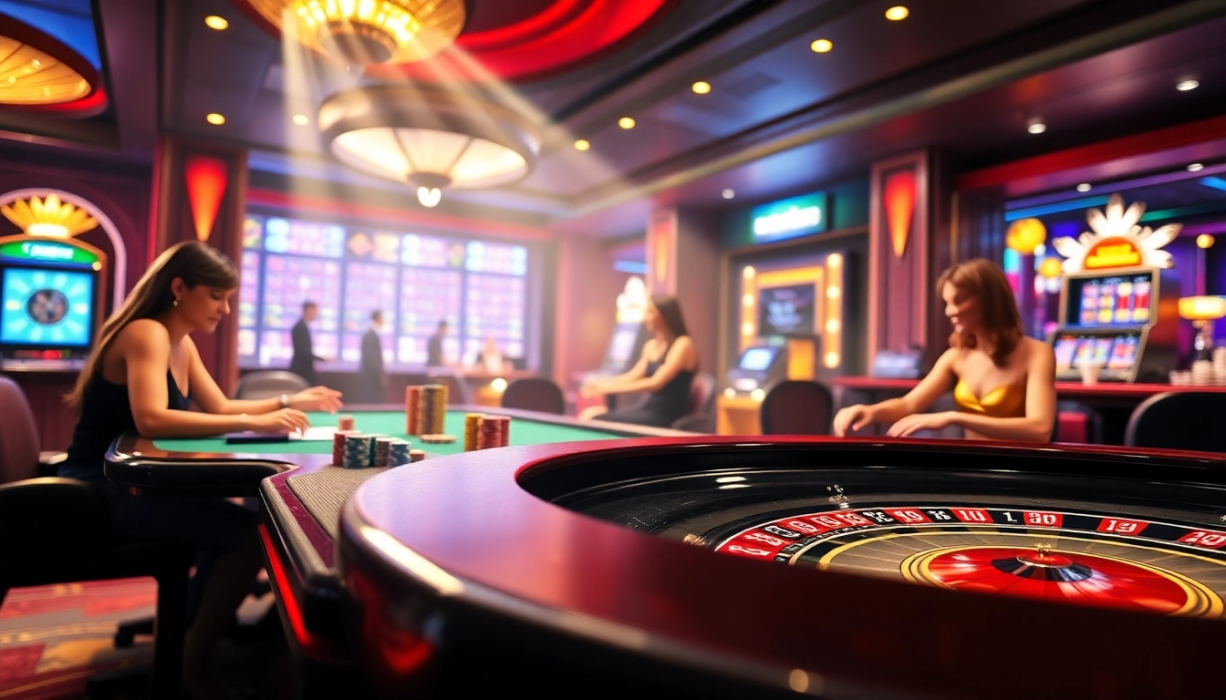 Experience thrilling gameplay at rr88 casino featuring vibrant tables, cards, and engaging online betting options.