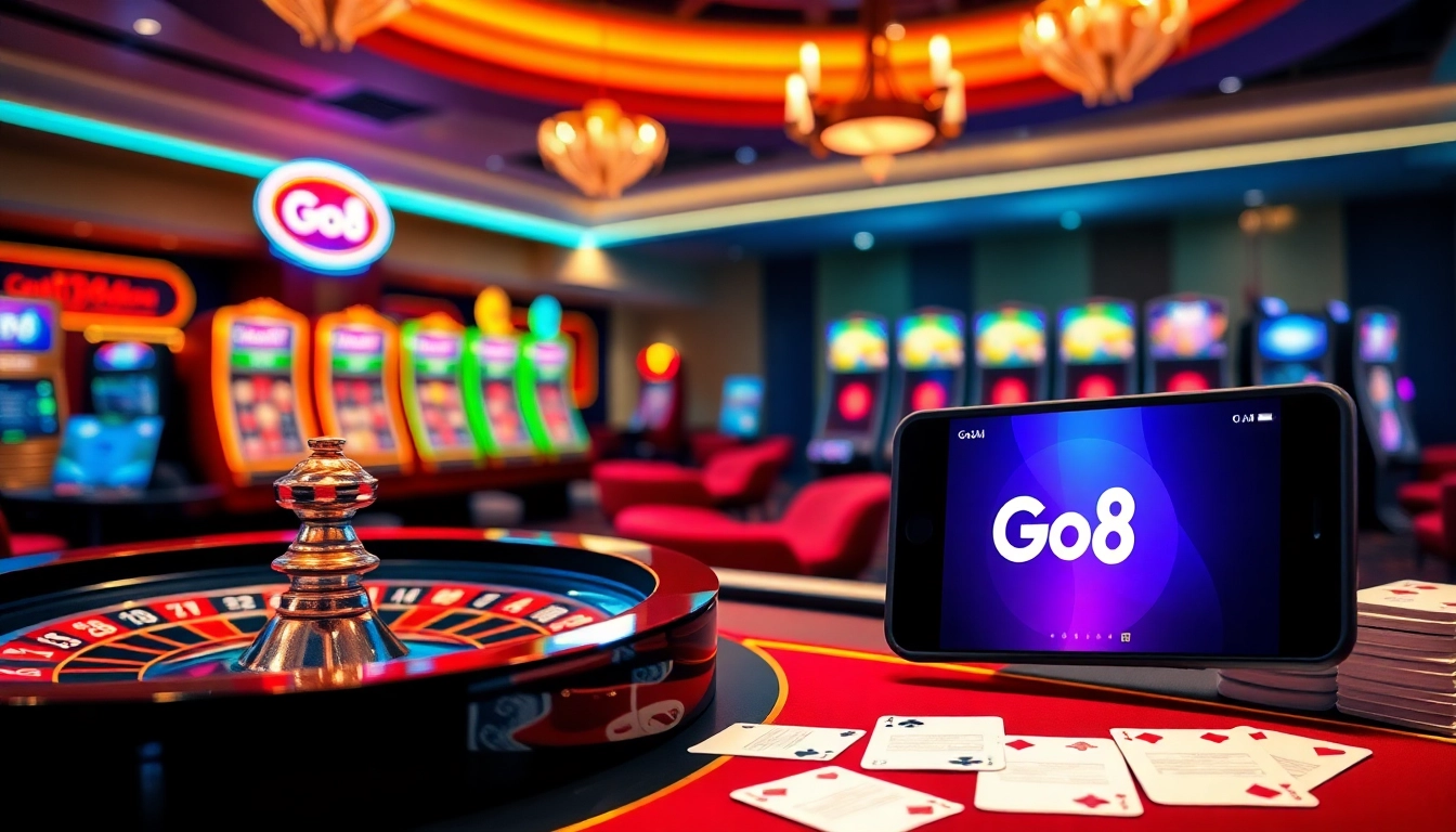 Engage in thrilling online gambling at Go8 with interactive casino games and luxury visuals.