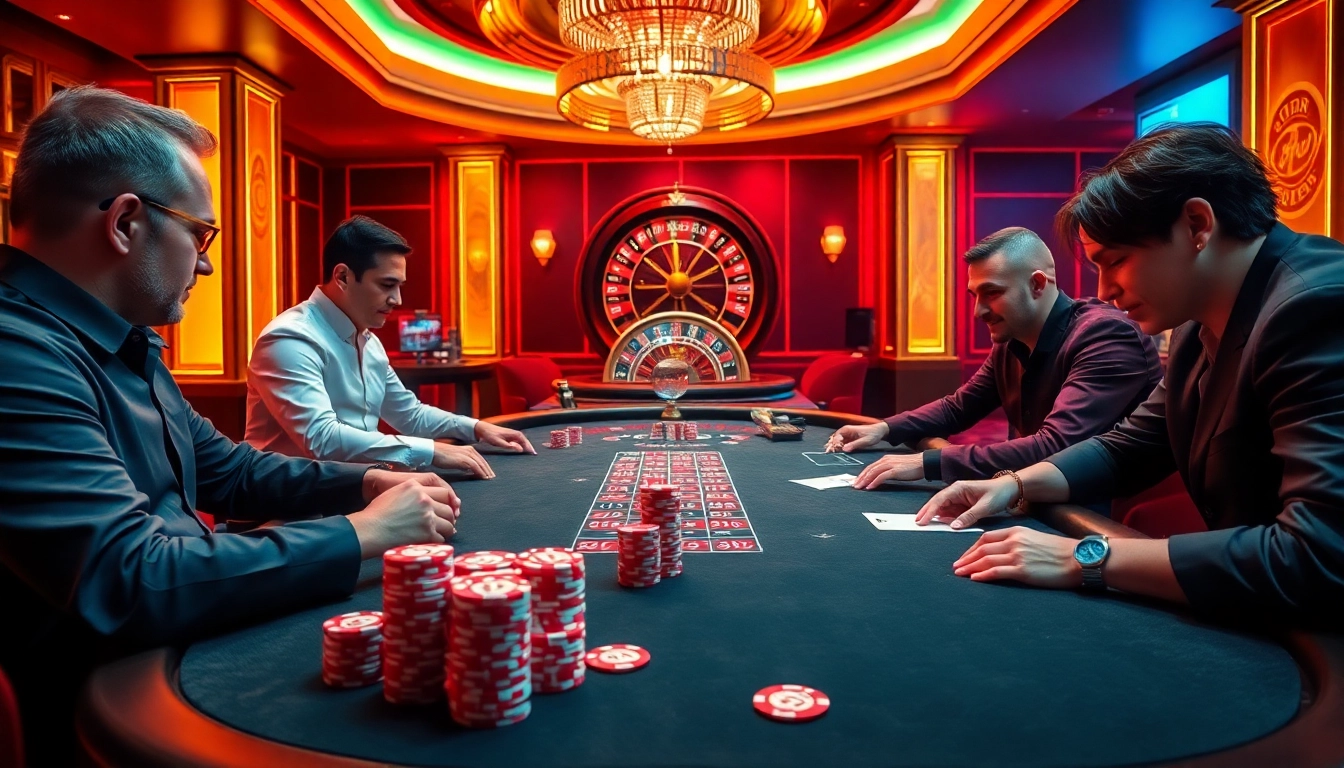 Experience the thrill of high-stakes gambling at CM88's luxurious casino tables.