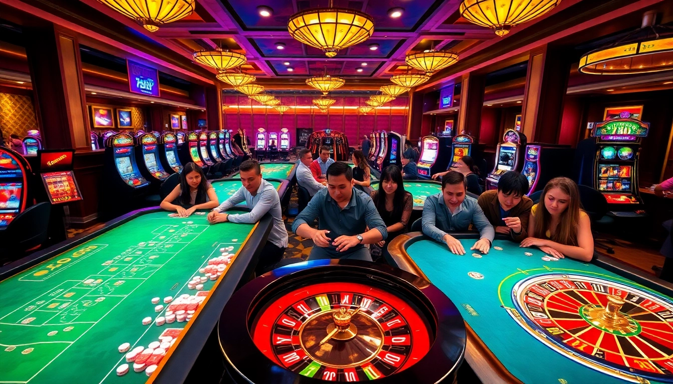 Engaging gameplay at 789P's luxurious casino tables featuring vibrant colors and high-quality gaming.