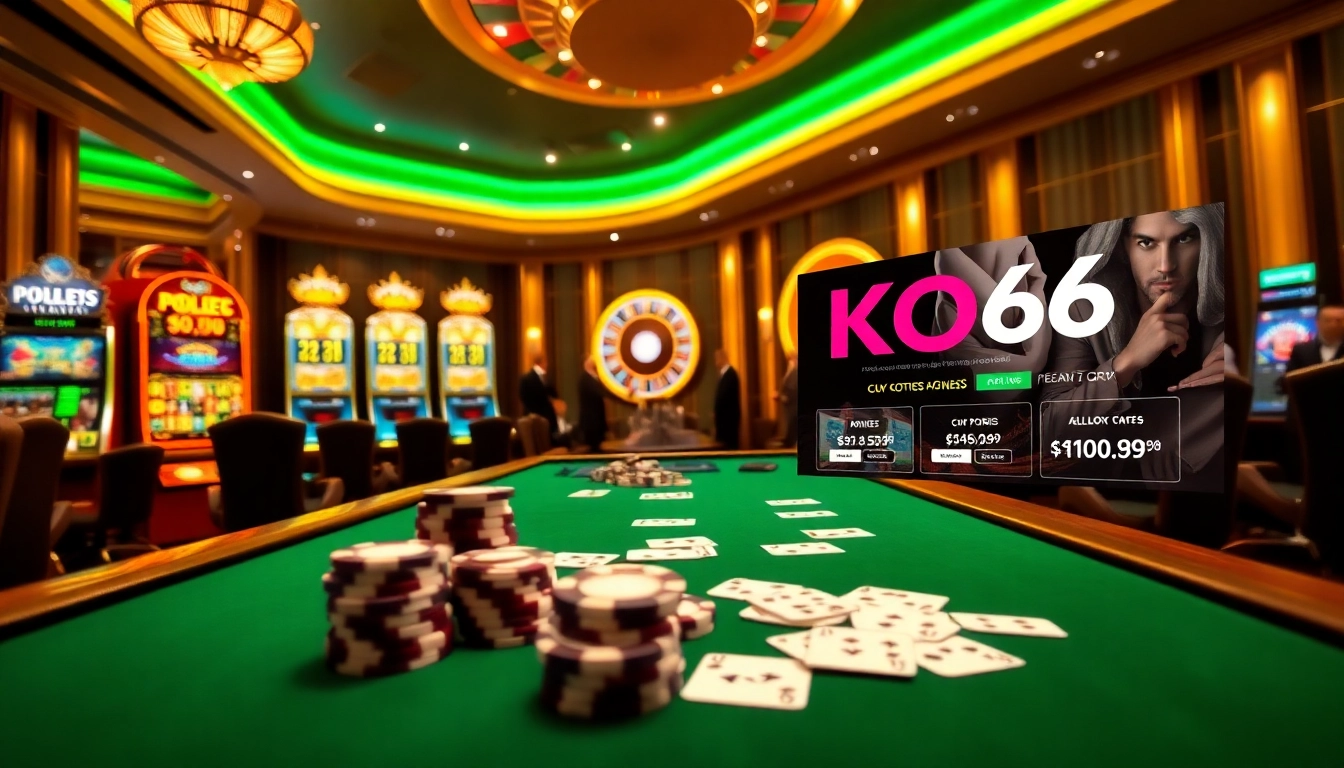 Cảnh bàn poker KO66 với các yếu tố game sống động và bầu không khí ấm áp, thân thiện.