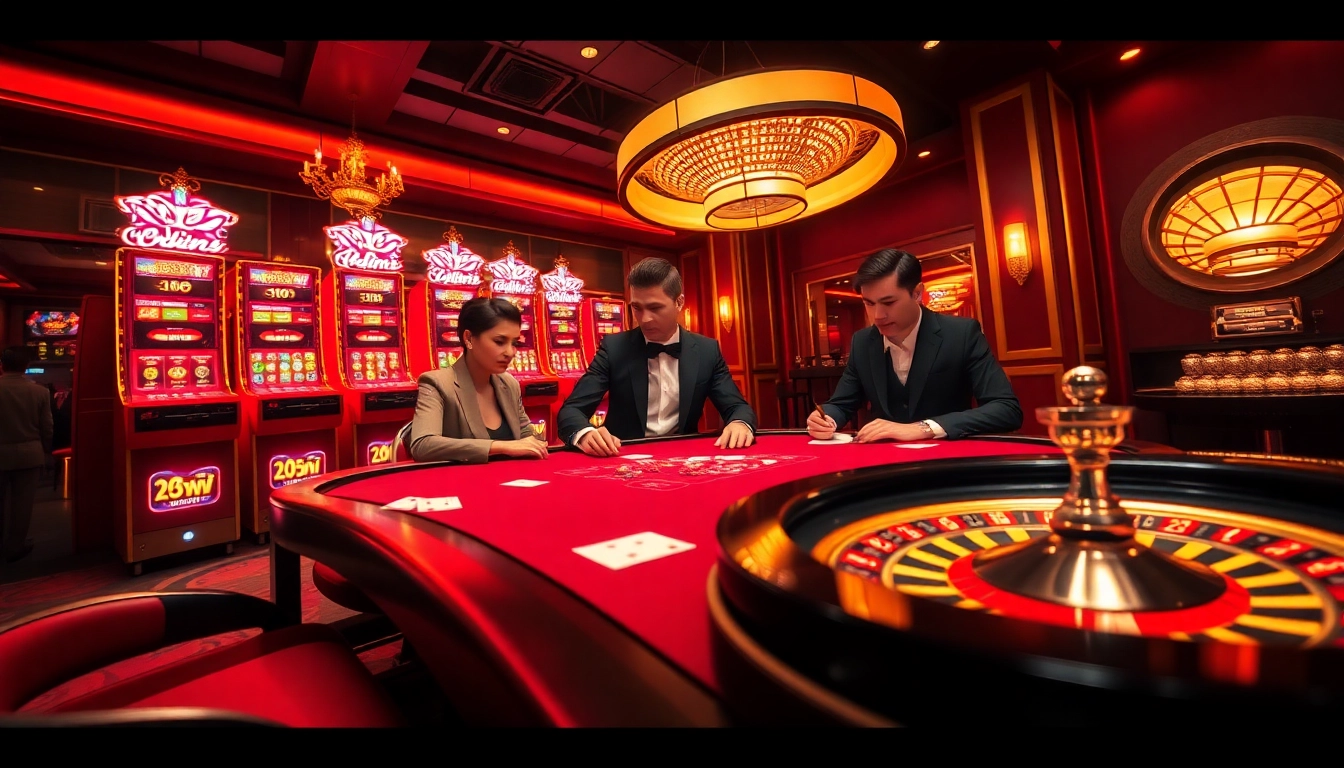 Engaged players at a poker table, showcasing the 33win luxury online gambling experience.