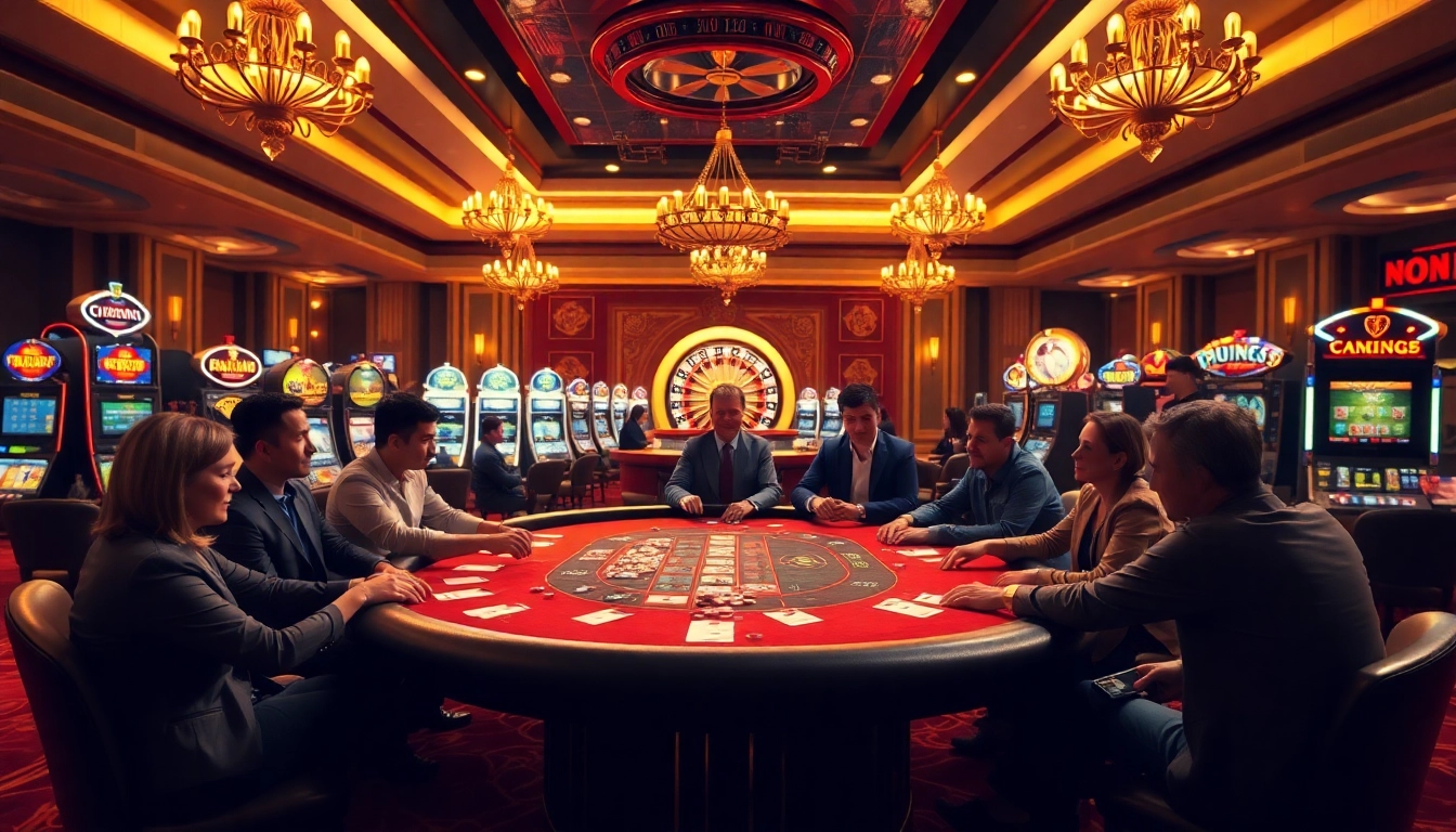 Engaging players at a sophisticated casino table while enjoying the experience at https://nhatvip.meme/.