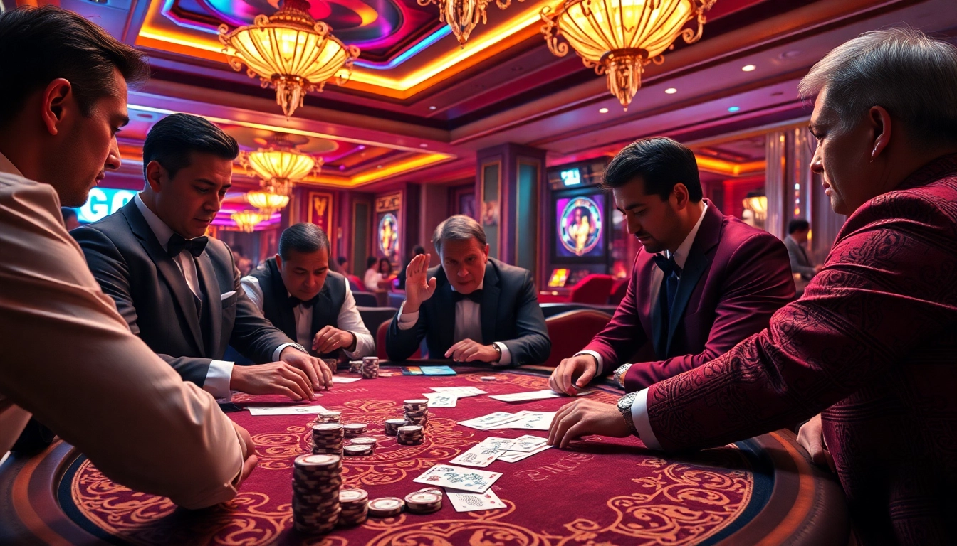 Watch exciting đá gà trực tiếp action in a luxurious casino atmosphere with professional gamblers.