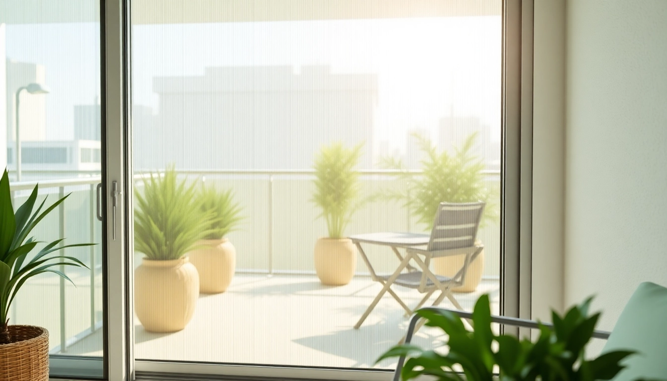 Der Insektenschutz balkontür ohne bohren zeigt eine einfache Montageanleitung in einer modernen Umgebung.