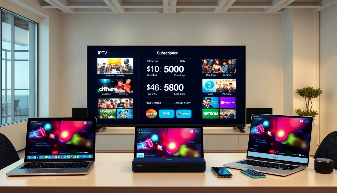 IPTV Abo Vergleich Deutschland - Vergleich von IPTV-Diensten mit modernen Geräten in einem professionellen Umfeld.